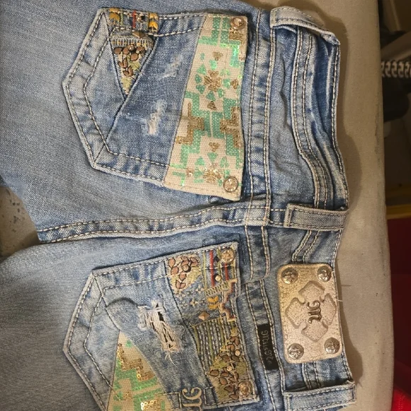 Distressed MISS ME SKINNY Blue Jeans - Picture 4 of 4